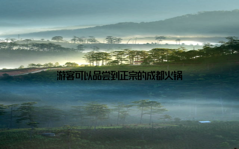 游客可以品尝到正宗的成都火锅