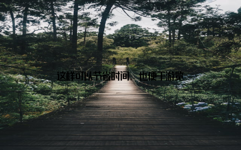 这样可以节省时间, 也便于游览
