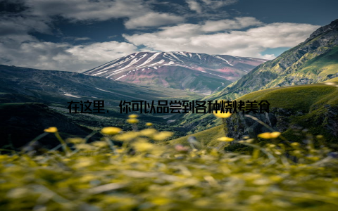 在这里, 你可以品尝到各种烧烤美食