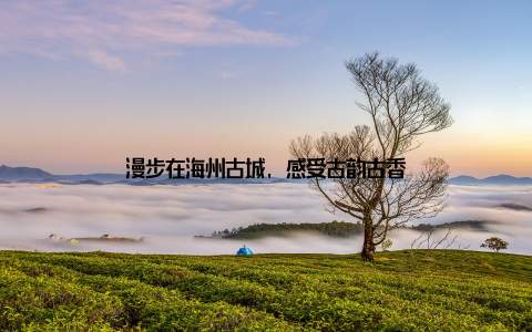 漫步在海州古城, 感受古韵古香