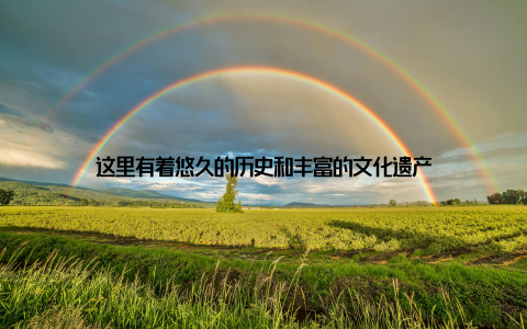 这里有着悠久的历史和丰富的文化遗产