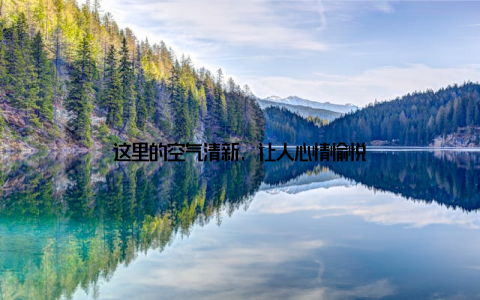 这里的空气清新, 让人心情愉悦