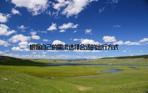 根据自己的需求选择合适的出行方式