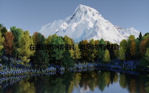 在遇到意外情况时, 能及时得到帮助